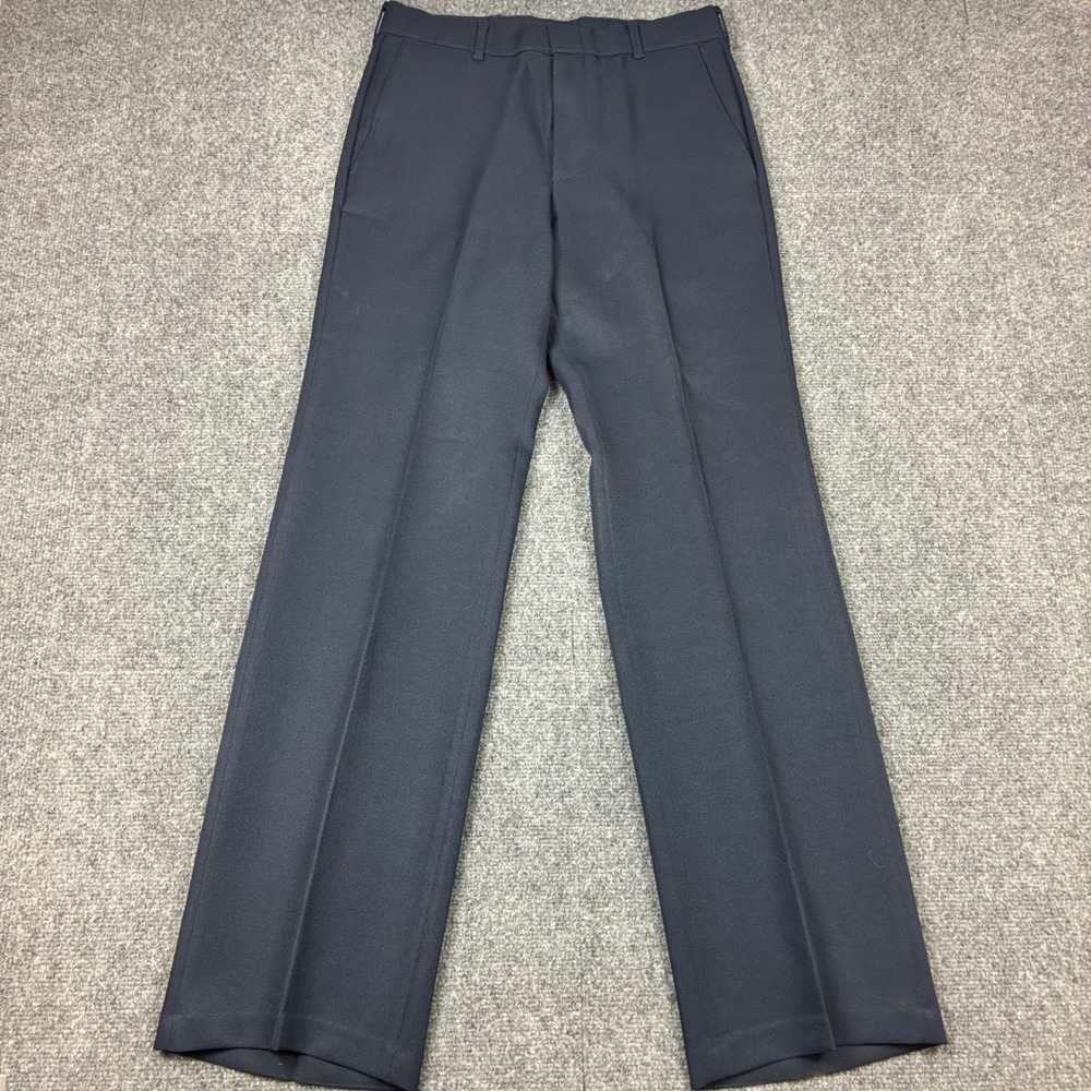 Vintage 70s Levis Action Slacks Navy Sta-Prest Straight Leg Trousers Mens 30x32